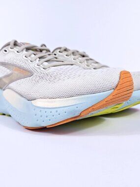 Brooks Glycerin 21 Womens 8 Neutral Max Cushion Road Running Shoes White